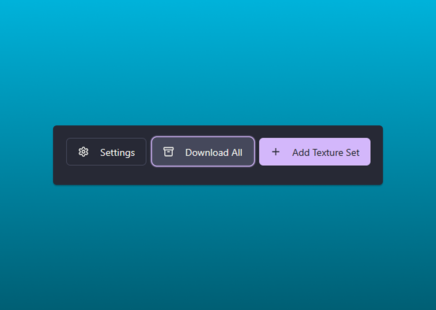 Texture Wizard batch export interface for downloading converted texture sets