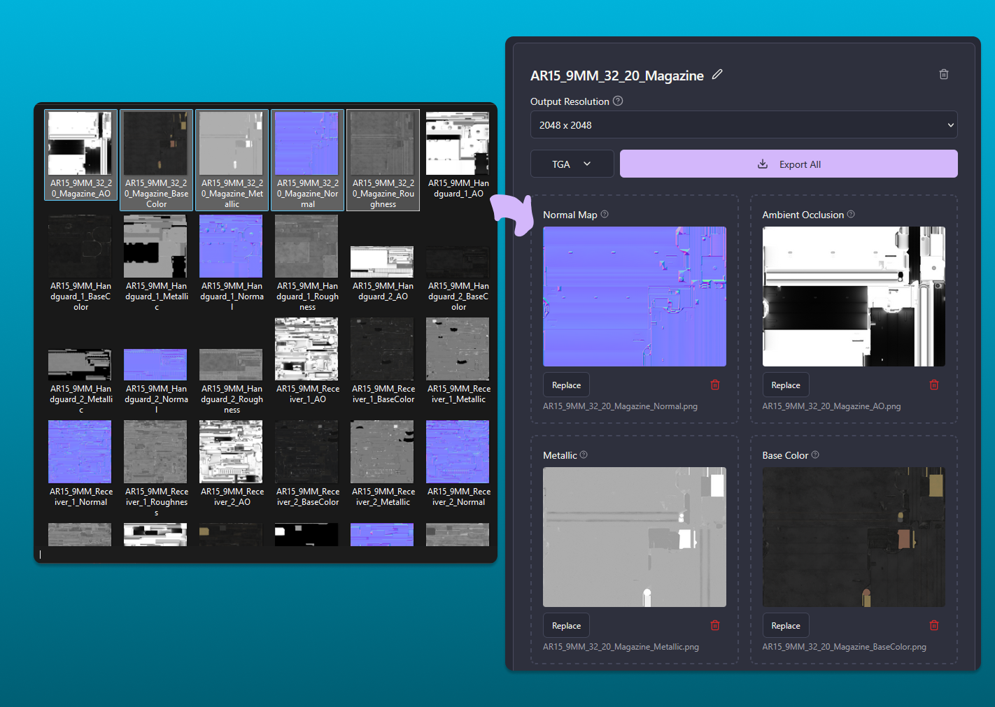 Arma Reforger Texture Wizard bulk drag-and-drop texture upload workflow